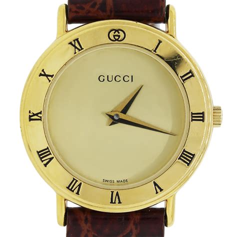 old gucci watch gold|Gucci old model watches.